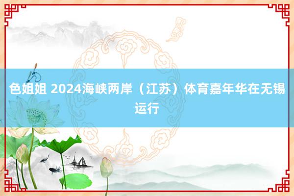 色姐姐 2024海峡两岸（江苏）体育嘉年华在无锡运行