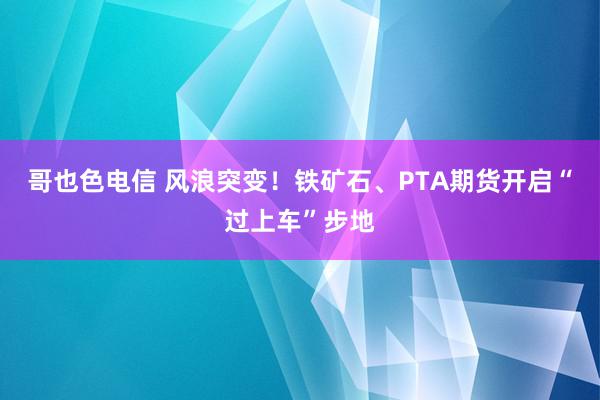 哥也色电信 风浪突变！铁矿石、PTA期货开启“过上车”步地