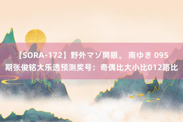 【SORA-172】野外マゾ開眼。 南ゆき 095期张俊铭大乐透预测奖号：奇偶比大小比012路比