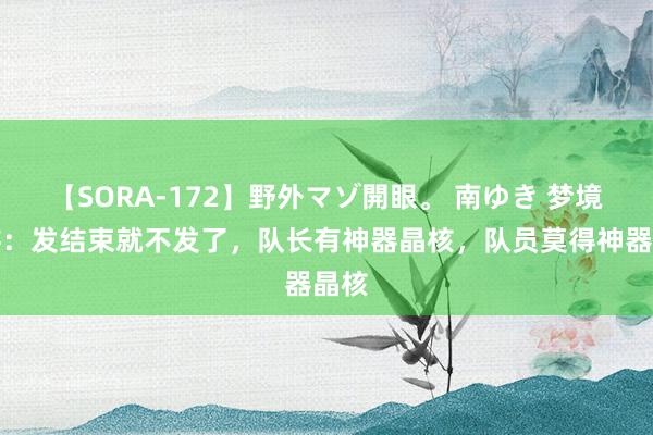 【SORA-172】野外マゾ開眼。 南ゆき 梦境西游：发结束就不发了，队长有神器晶核，队员莫得神器晶核