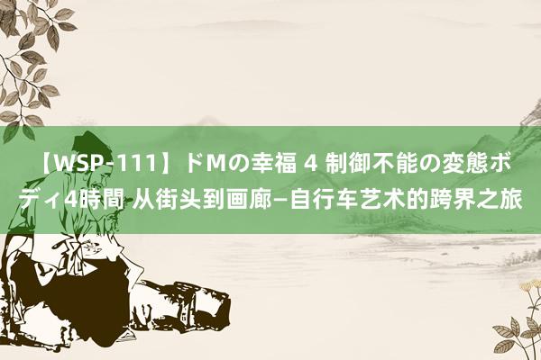 【WSP-111】ドMの幸福 4 制御不能の変態ボディ4時間 从街头到画廊—自行车艺术的跨界之旅