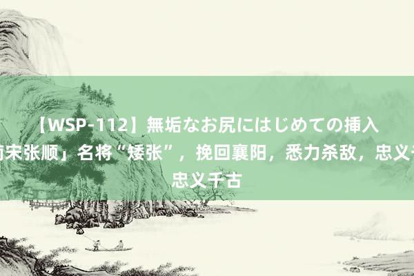 【WSP-112】無垢なお尻にはじめての挿入 「南宋张顺」名将“矮张”，挽回襄阳，悉力杀敌，忠义千古